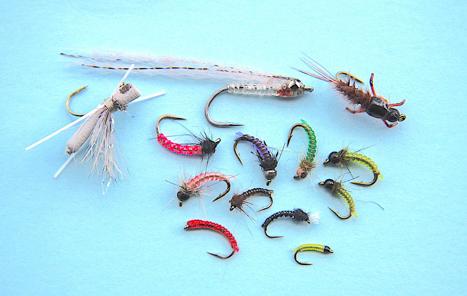 A collection of many different innovative fly tying patterns designed by Marc Griffiths, and tied with stretch cord