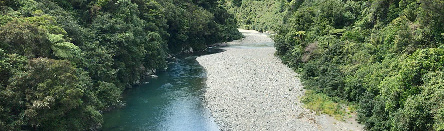 Otaki River photographed from height 