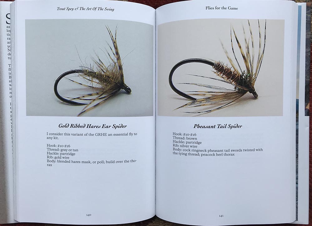 Photograph of Wee trout fishing flies from book